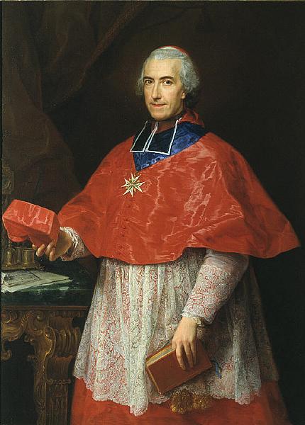 Pompeo Batoni Portrait of Cardinal Jean Francois Joseph de Rochechouart oil painting picture